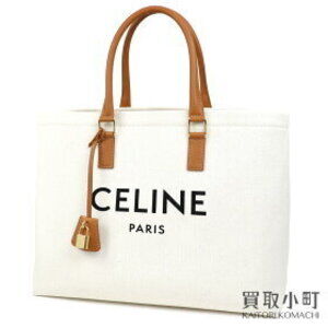 Celine Horizontal Cabas Canvas Tote Natural Tan